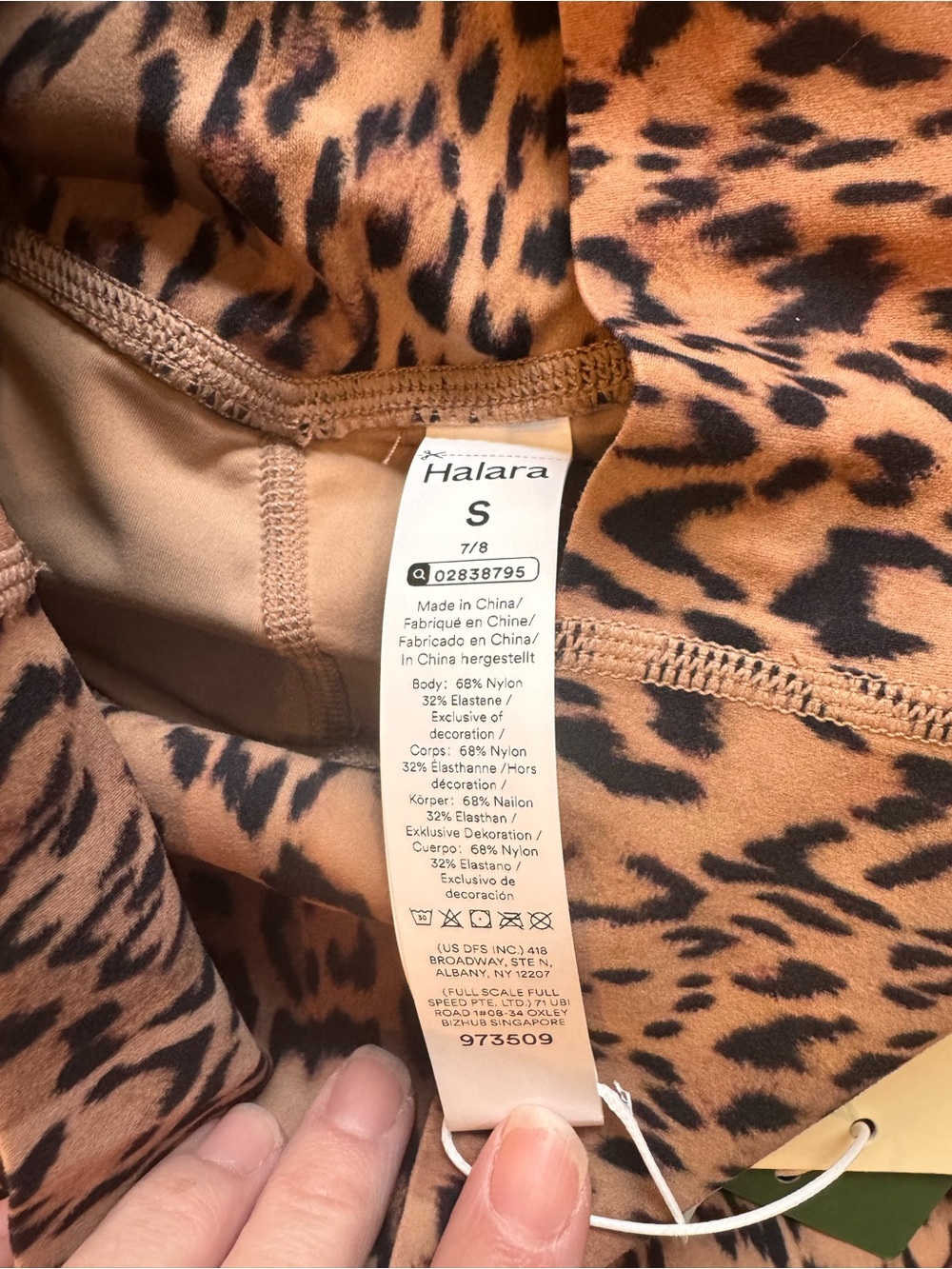 Halara Leopard Print Leggings - Brown/Black - Picture 3 of 9